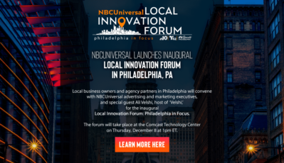NBCUniversal to Host Inaugural Local Innovation Forum Surrounding the Future of Local Advertising
