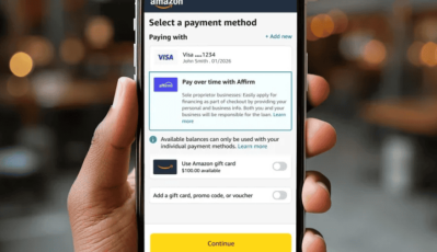 Amazon unveils buy now, pay later option from Affirm for small business owners