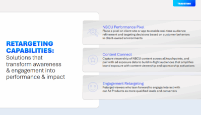 <strong>Additional Re-targeting Capabilities </strong>